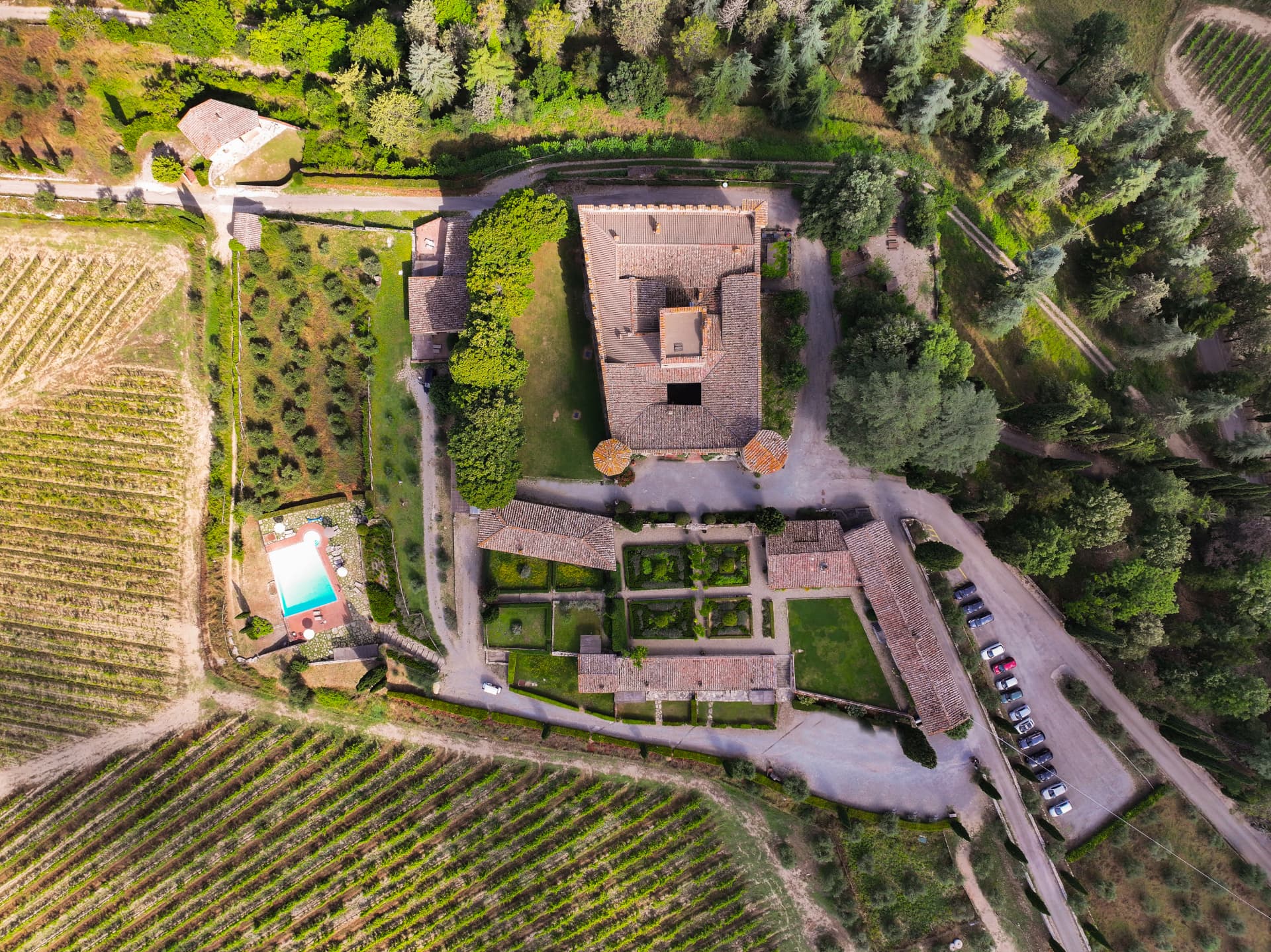 La tenuta tra i vigneti